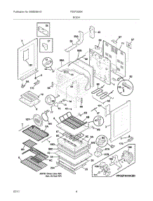 05 - Body parts for Frigidaire Range FGEF3055KBD from AppliancePartsPros.com
