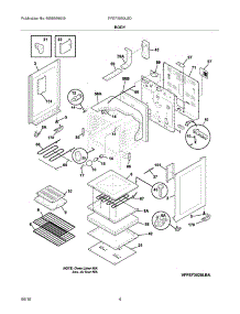 05 - Body parts for Frigidaire Range FFEF3050LSD from AppliancePartsPros.com