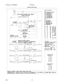 12 - Wiring Diagram parts for Frigidaire Range FFES3005LWB from AppliancePartsPros.com