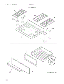 09 - Top / Drawer parts for Frigidaire Range FFGF3027LSC from AppliancePartsPros.com