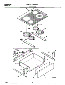 04 - Top / Drawer parts for Frigidaire Range FES387CCSF from AppliancePartsPros.com