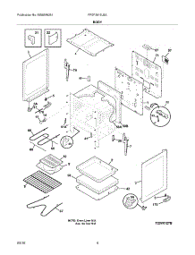 05 - Body parts for Frigidaire Range FFEF3011LBA from AppliancePartsPros.com