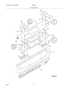 03 - Backguard parts for Frigidaire Range FES300EBD from AppliancePartsPros.com