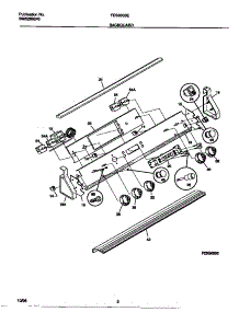 02 - Backguard parts for Frigidaire Range FES300BEBB from AppliancePartsPros.com