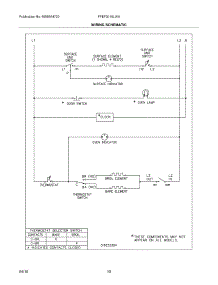 10 - Wiring Schematic parts for Frigidaire Range FFEF3010LWA from AppliancePartsPros.com