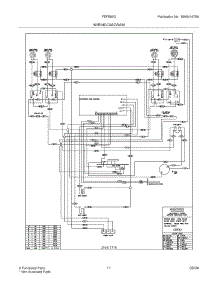 11 - Wiring Diagram parts for Frigidaire Range FEFS66DQA from AppliancePartsPros.com
