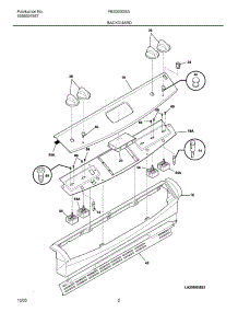 03 - Backguard parts for Frigidaire Range FES300DSA from AppliancePartsPros.com