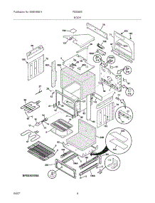 05 - Body parts for Frigidaire Range FES365EQD from AppliancePartsPros.com