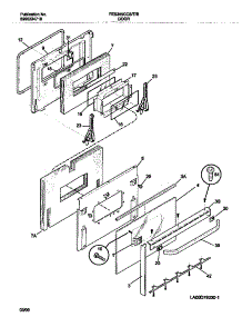 05 - Door parts for Frigidaire Range FES355CCBJ from AppliancePartsPros.com