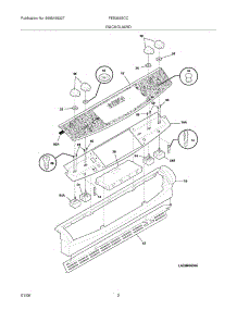 03 - Backguard parts for Frigidaire Range FES366ECC from AppliancePartsPros.com