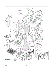 05 - Body parts for Frigidaire Range FES366ECC from AppliancePartsPros.com