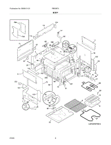 05 - Body parts for Frigidaire Range FES367ABG from AppliancePartsPros.com
