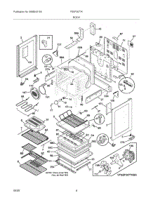 05 - Body parts for Frigidaire Range FGEF3077KBA from AppliancePartsPros.com