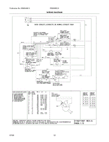 12 - Wiring Diagram parts for Frigidaire Range FES366ECH from AppliancePartsPros.com