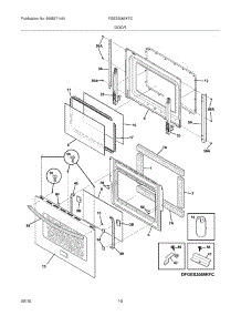 09 - Door parts for Frigidaire Range FGES3065KFC from AppliancePartsPros.com