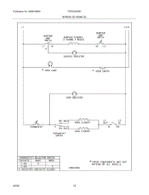 12 - Wiring Schematic parts for Frigidaire Range FGF303CWD from AppliancePartsPros.com