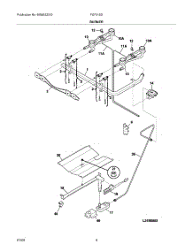 05 - Burner parts for Frigidaire Range FGF316DSF from AppliancePartsPros.com