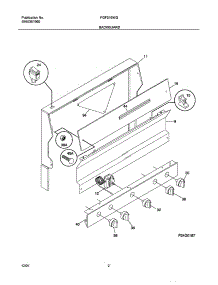 03 - Backguard parts for Frigidaire Range FGF316WGSK from AppliancePartsPros.com