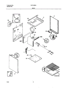 07 - Body parts for Frigidaire Range FGF316WGSK from AppliancePartsPros.com