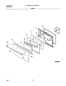 11 - Door parts for Frigidaire Range FGF316AQA from AppliancePartsPros.com