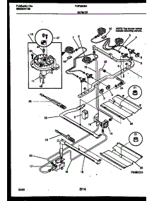 03 - Burner, Manifold And Gas Control parts for Frigidaire Range FGF353BAWA from AppliancePartsPros.com