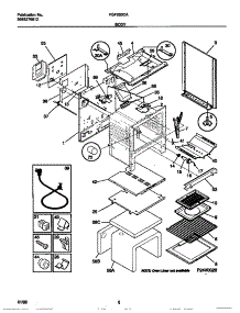 04 - Body parts for Frigidaire Range FGF353CATB from AppliancePartsPros.com