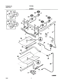 05 - Burner parts for Frigidaire Range FGF355ASC from AppliancePartsPros.com