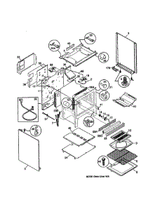 Body parts for Frigidaire Range FGF354BGDE from AppliancePartsPros.com