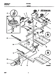 03 - Burner parts for Frigidaire Range FGF353BADG from AppliancePartsPros.com