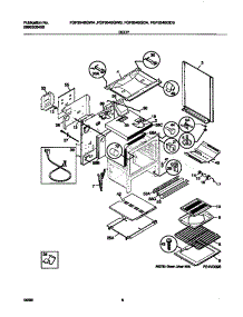 04 - Body parts for Frigidaire Range FGF354BGDA from AppliancePartsPros.com