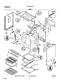 07 - Body parts for Frigidaire Range FGF363MXCCA from AppliancePartsPros.com