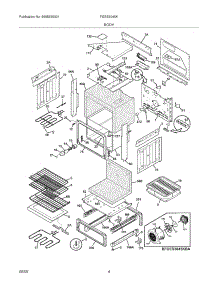 05 - Body parts for Frigidaire Range FGES3045KBA from AppliancePartsPros.com
