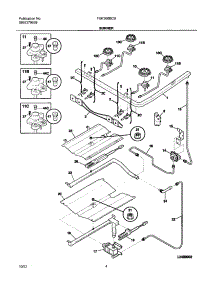 05 - Burner parts for Frigidaire Range FGF366BCB from AppliancePartsPros.com
