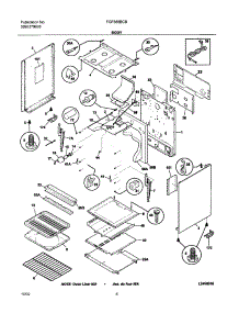 07 - Body parts for Frigidaire Range FGF366BCB from AppliancePartsPros.com