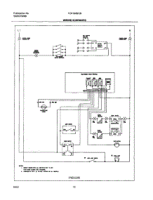 12 - Wiring Schematic parts for Frigidaire Range FGF366BCB from AppliancePartsPros.com