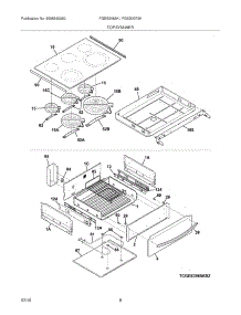 07 - Top / Drawer parts for Frigidaire Range FGES3075KBB from AppliancePartsPros.com