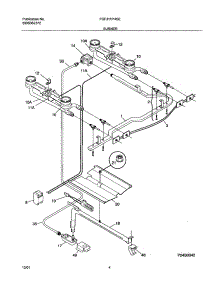 05 - Burner parts for Frigidaire Range FGF311PHSE from AppliancePartsPros.com