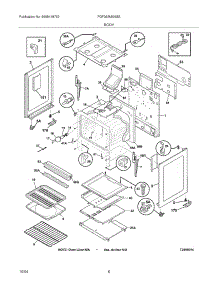07 - Body parts for Frigidaire Range FGF363MXASE from AppliancePartsPros.com