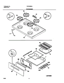 09 - Top / Drawer parts for Frigidaire Range FGF303BWA from AppliancePartsPros.com