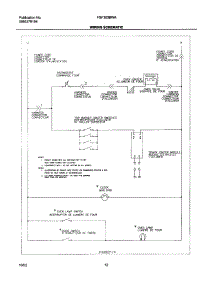 12 - Wiring Schematic parts for Frigidaire Range FGF303BWA from AppliancePartsPros.com