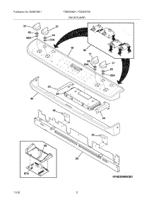 03 - Backguard parts for Frigidaire Range FGES3075KWC from AppliancePartsPros.com