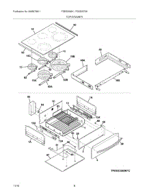 07 - Top / Drawer parts for Frigidaire Range FGES3075KWC from AppliancePartsPros.com