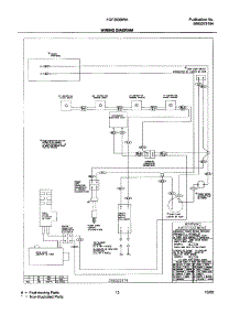 13 - Wiring Diagram parts for Frigidaire Range FGF303BWA from AppliancePartsPros.com