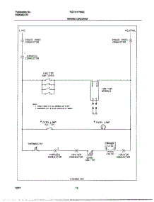 12 - Wiring Diagram parts for Frigidaire Range FGF311PHSE from AppliancePartsPros.com