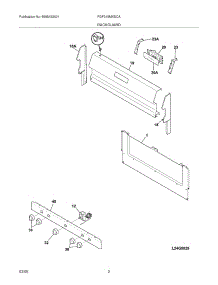 03 - Backguard parts for Frigidaire Range FGF318MXECA from AppliancePartsPros.com
