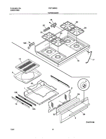 09 - Top / Drawer parts for Frigidaire Range FGF316WGSJ from AppliancePartsPros.com