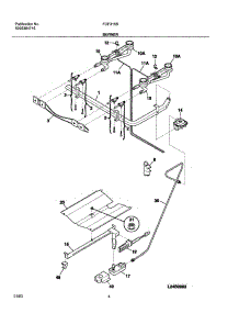 05 - Burner parts for Frigidaire Range FGF316BQA from AppliancePartsPros.com