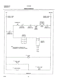 12 - Wiring Schematic parts for Frigidaire Range FGF316BQA from AppliancePartsPros.com