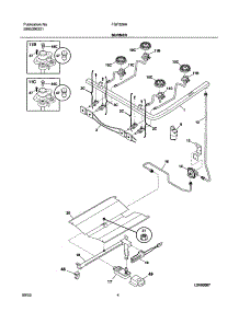 05 - Burner parts for Frigidaire Range FGF326AWE from AppliancePartsPros.com