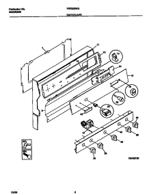 02 - Backguard parts for Frigidaire Range FGF326WGSA from AppliancePartsPros.com